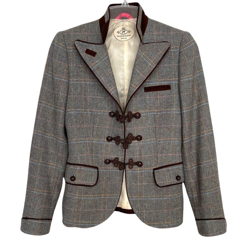 The British Collection Wool Chevron military blazer Prep School Quiet luxury